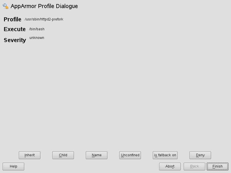 AppArmor Profile Wizard: Inherit