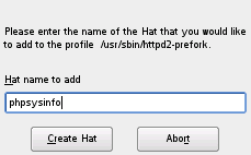 Enter hat name