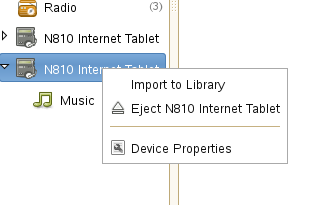 Importing Music from Your Digital Audio Player to Banshee