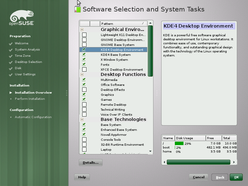 Software Selection and System Tasks