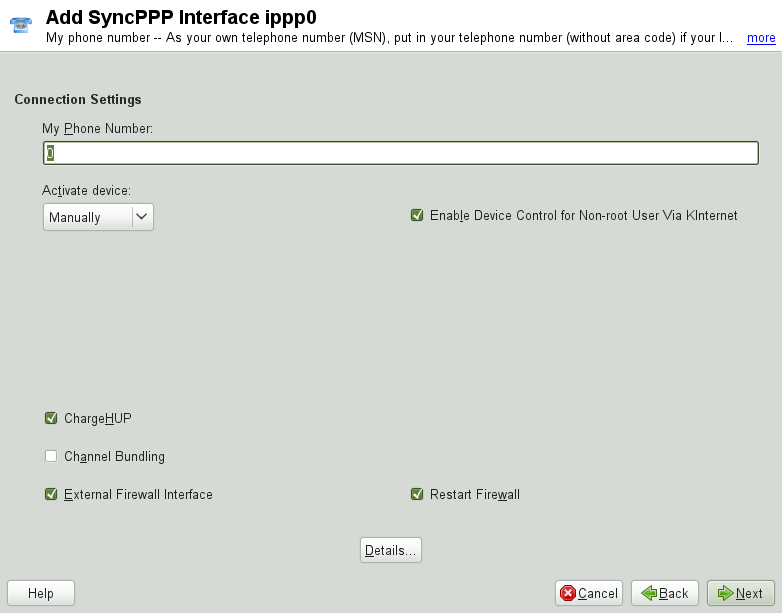 ISDN Interface Configuration