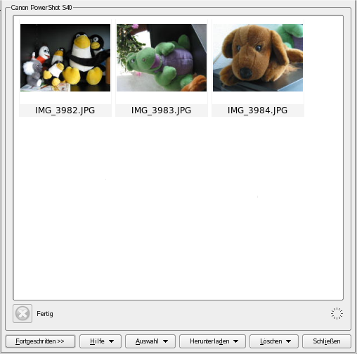Downloading Pictures from a Camera