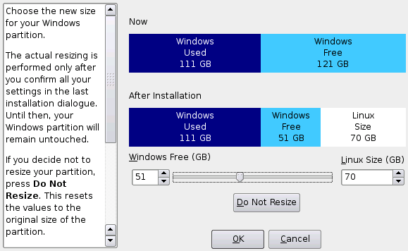 Gre der Windows-Partition wird gendert