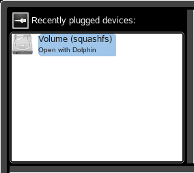 Automatische Erkennung eines USB-Sticks in KDE