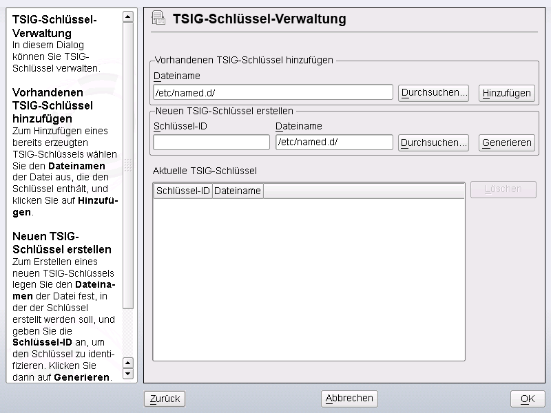 DHCP Server: TSIG-Konfiguration