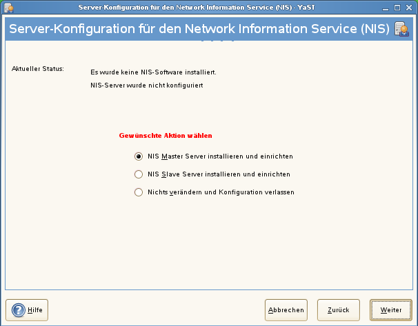 NIS-Serverkonfiguration